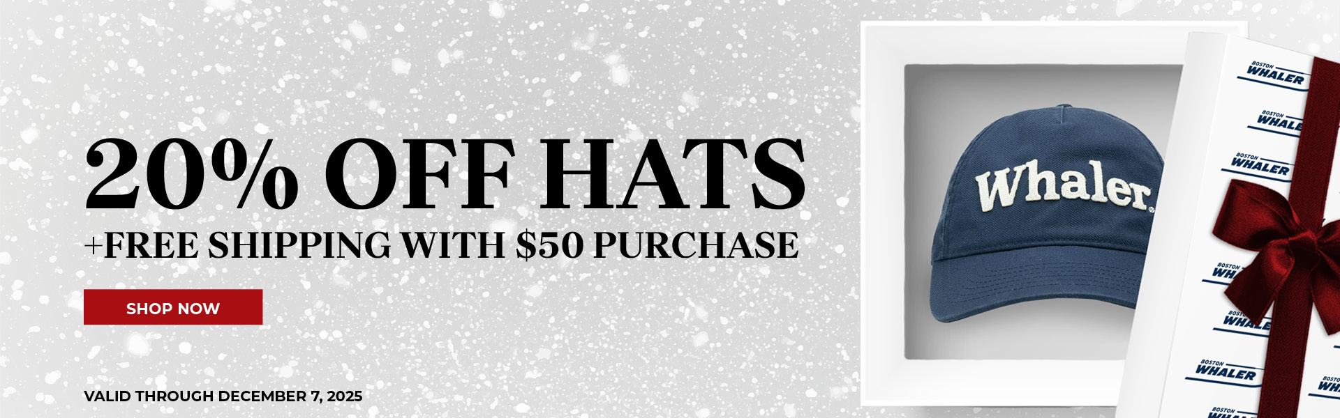20% Off Hats + Free Shipping with a $50 Purchase Through 12.7.25
